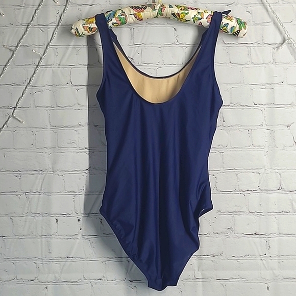 Old Navy California State Outline One Piece Navy Blue Bathing Suit Swim Womens S - Picture 10 of 17